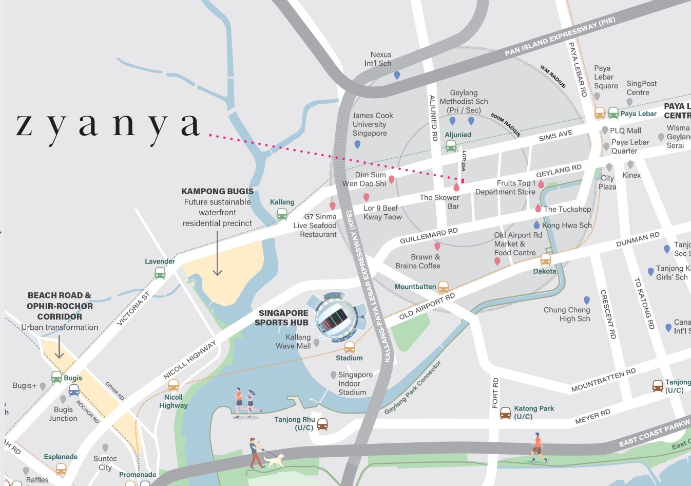 Zyanya location map