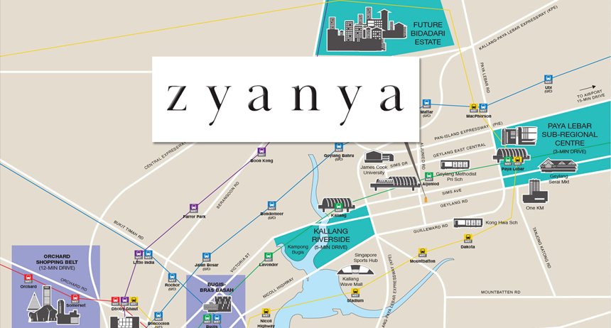 Zyanya Condo location map